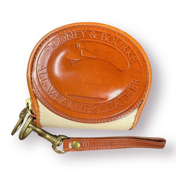Dooney & Bourke Big Duck Coin Purse‎ All Weather Leather Vintage RARE